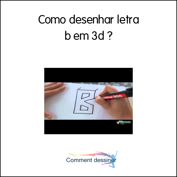 Como desenhar letra b em 3d